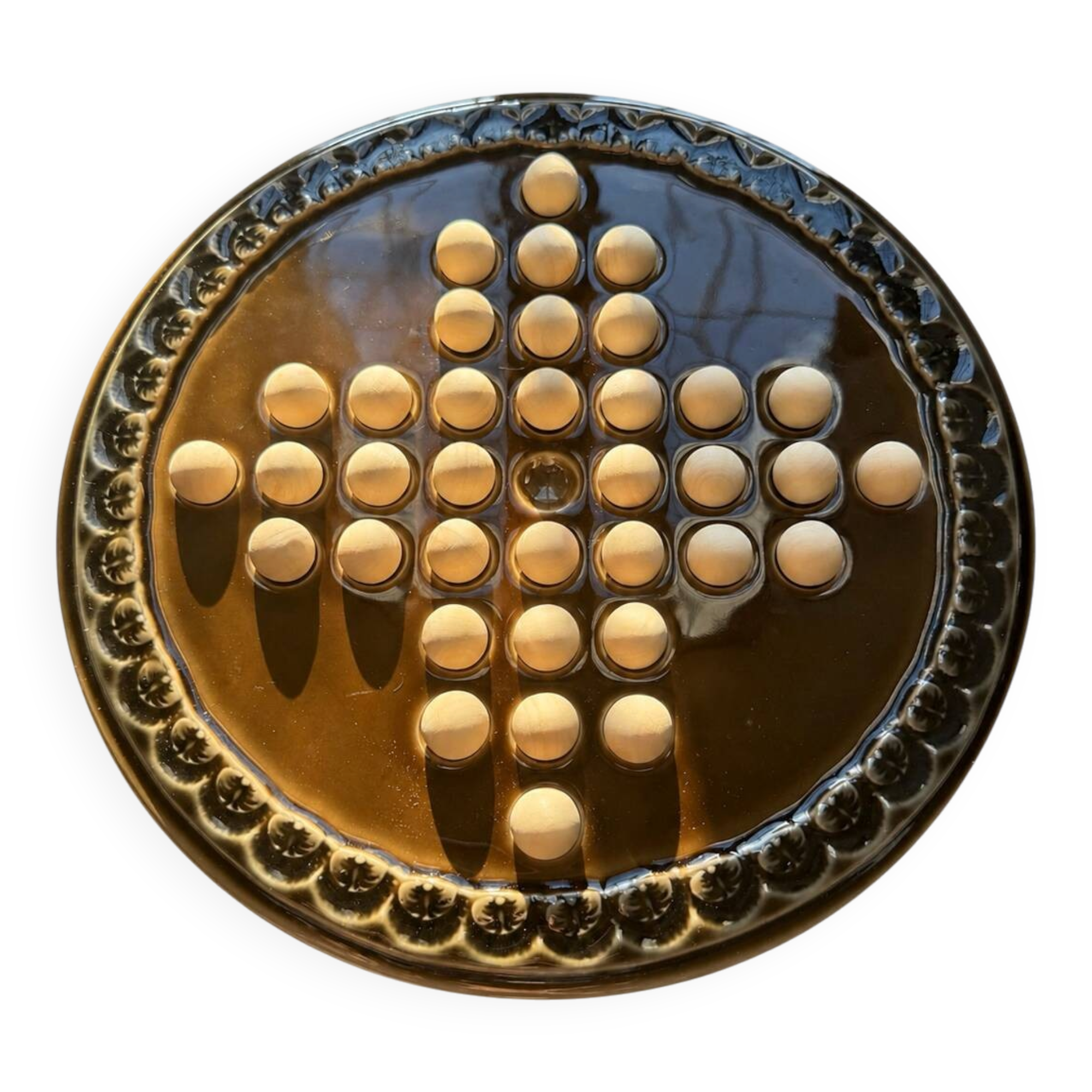 Vintage Solitaire Game in Ceramic by Bjørn Wiinblad for Rosenthal