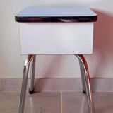 60s blue formica chest stool