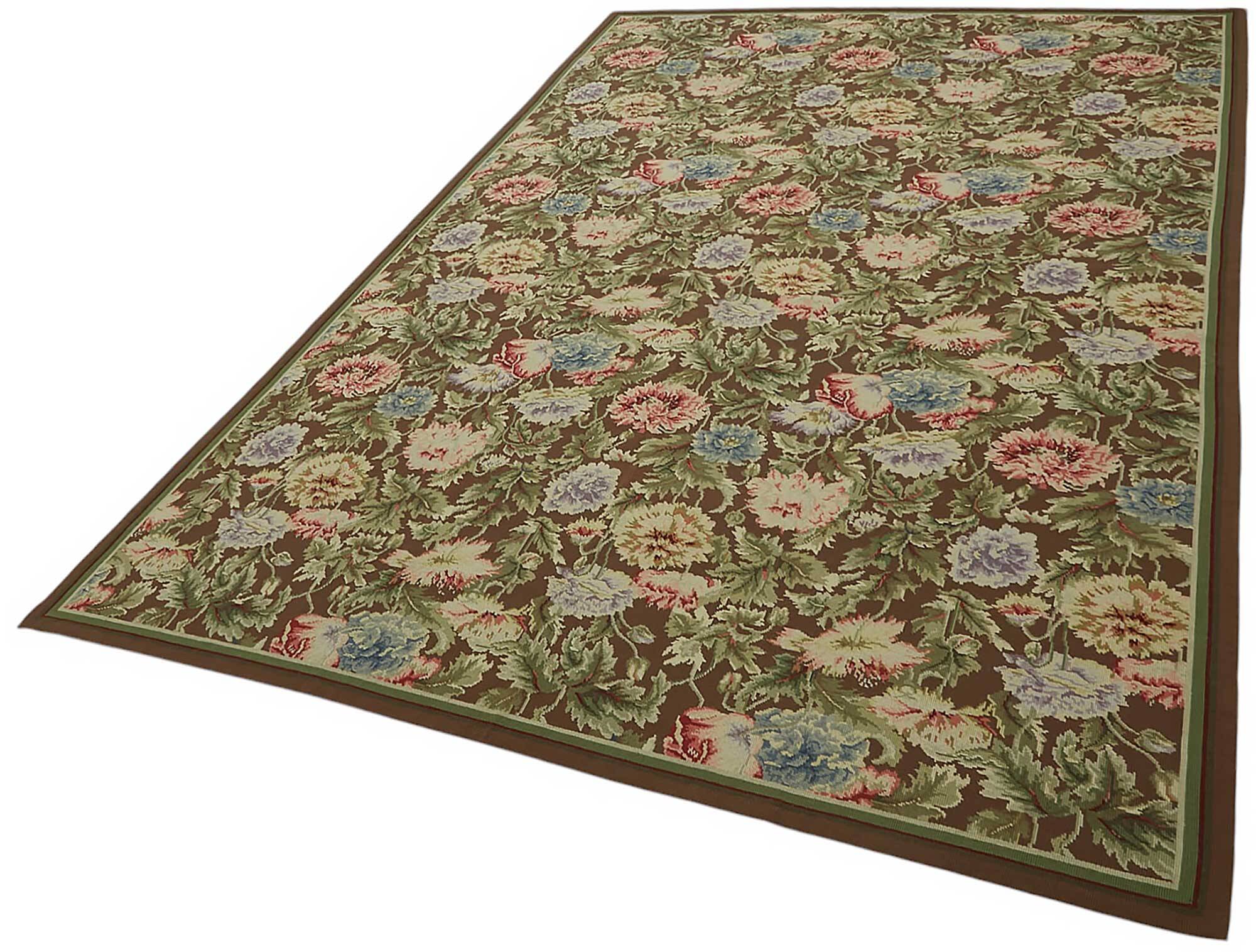 Handmade Vintage Flatweave Needlepoint Kilim 186 cm x 277 cm