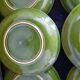 Set of 6 green oyster plates 25 cm – C.E.S France – Very good condition