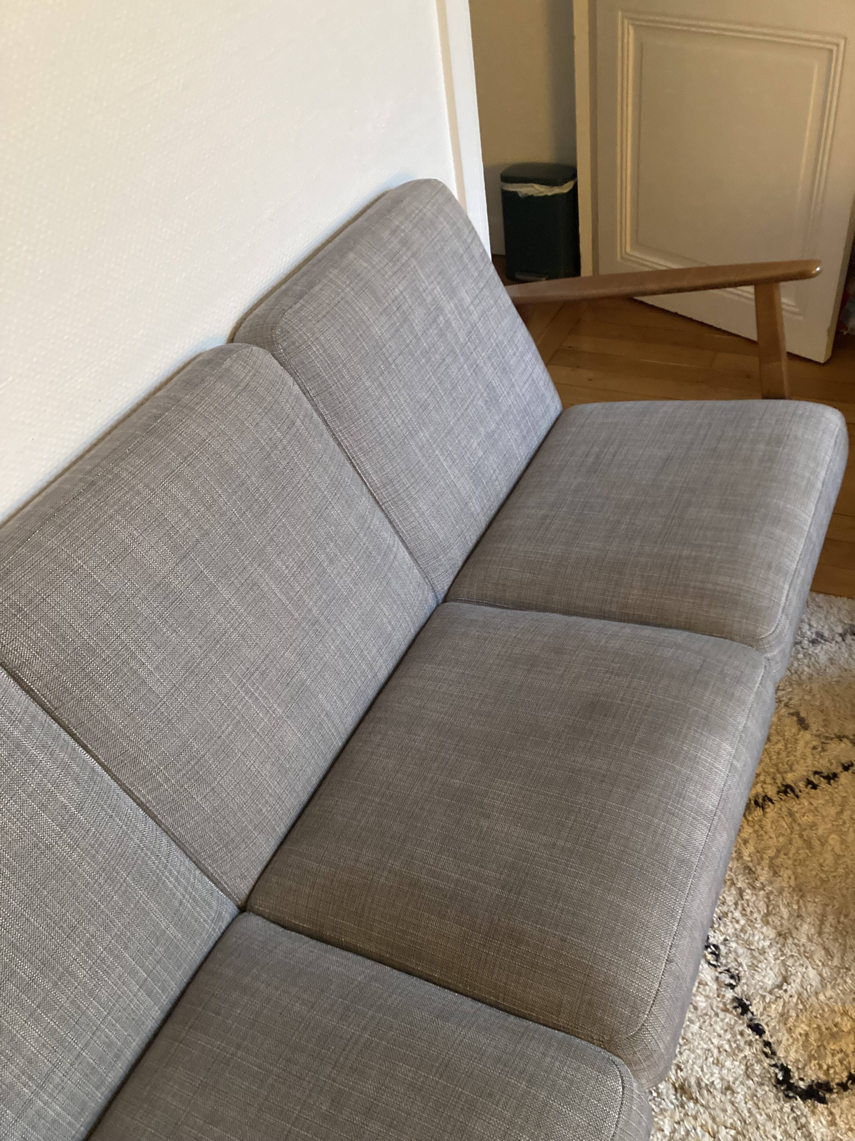 50s Ekenaset heather gray sofa