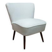 Chaise cocktail bouclée, années 1950