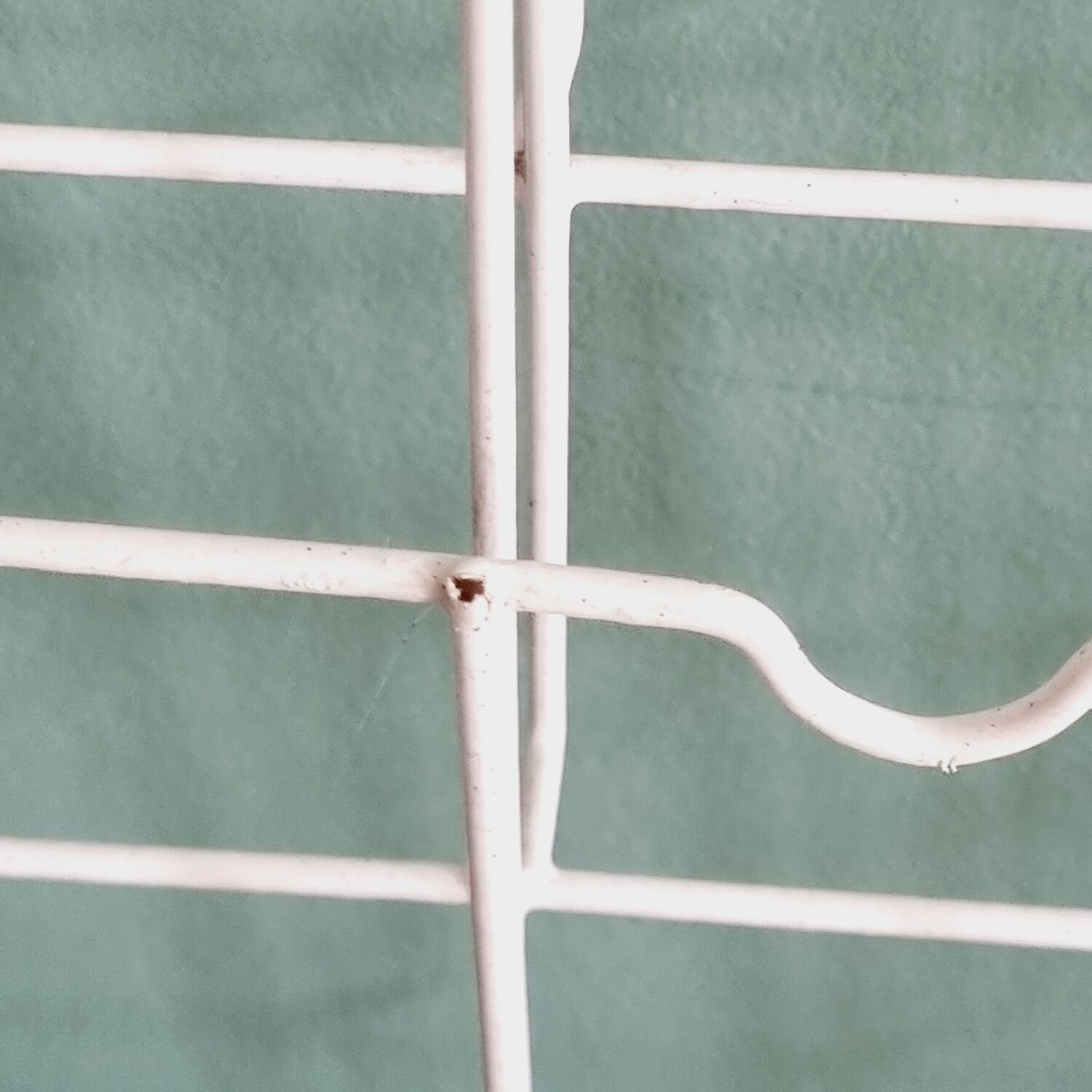 Vintage white wall magazine holder