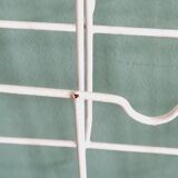 Vintage white wall magazine holder