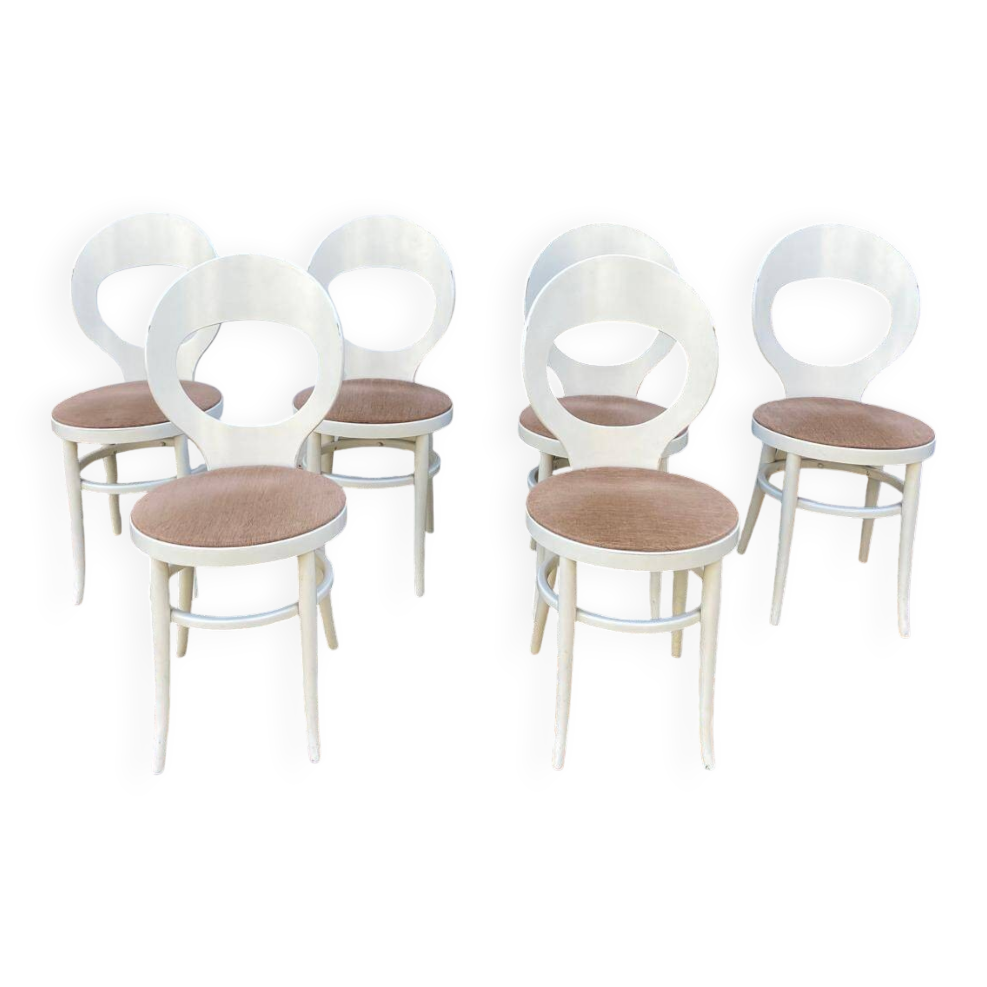 6 "Mouette" chairs by Baumann - 1960s/70s