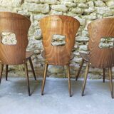 Lot of 6 Gentian Baumann chairs