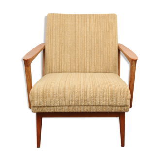 1950s armchair cherrywood in beige