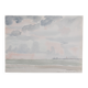 Camille COMBE: Shady seaside, Original signed watercolor