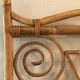 old rattan bamboo mirror owl shape vintage owl