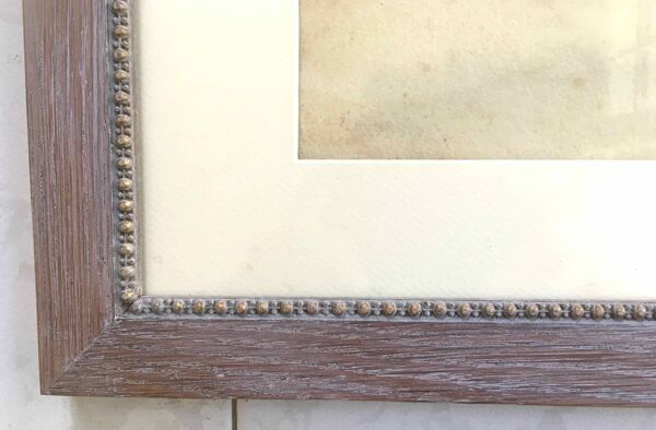 Tableau aquarelle panier de pivoines