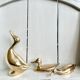 Three ducks or trio in solid brass