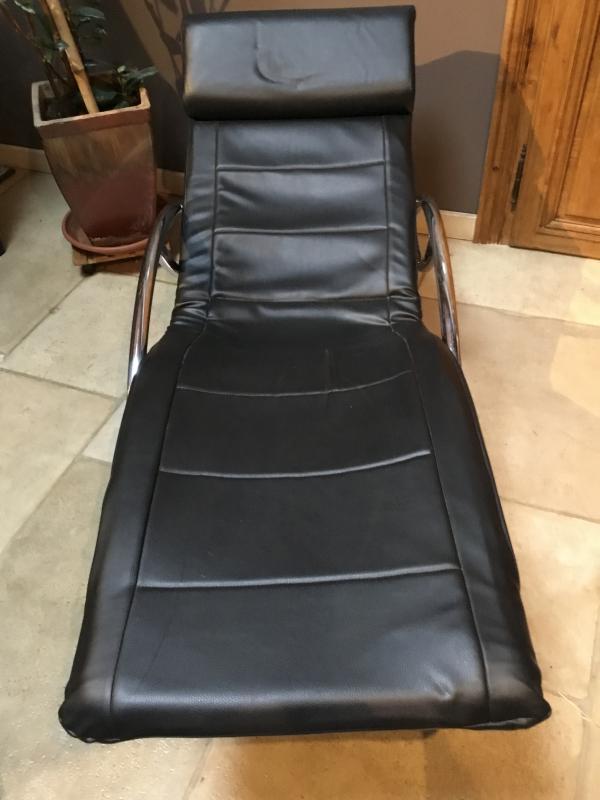 1980 metal and sky vintage long chair