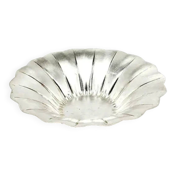 Art Deco platter, silver-plated brass, WMF Ikora, Germany, 1930s