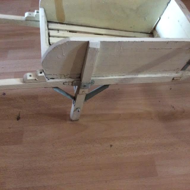 Old wooden wheelbarrow