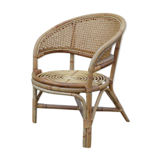 Children's armchair in rattan