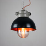 Vintage antracite industrial hanging light from TEP