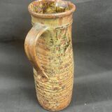 Old large glazed stoneware pitcher
