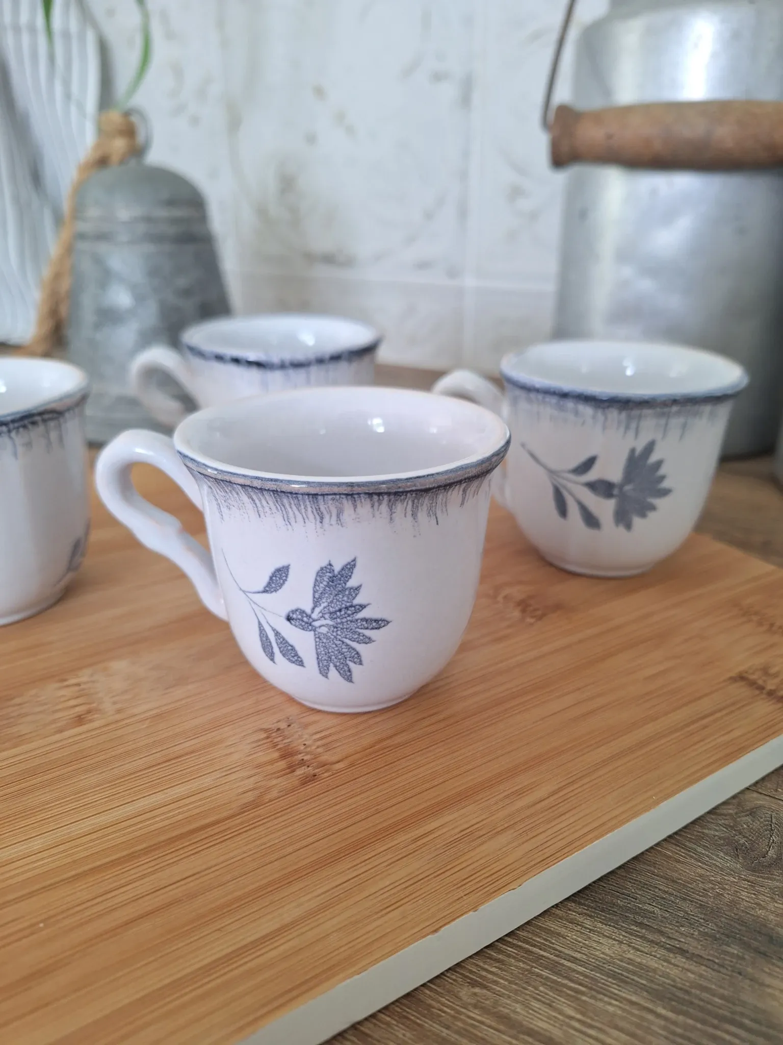 Blue coffee cup Niderviller 1970 - 1980