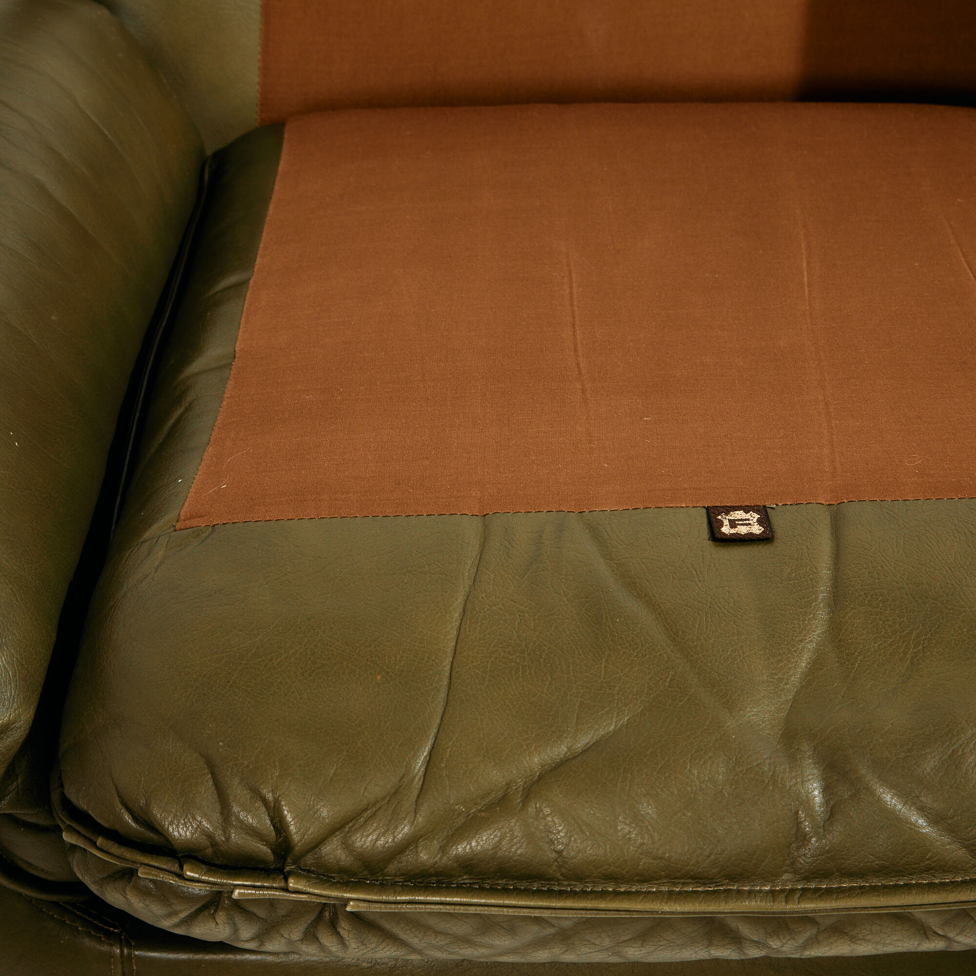 Leather sofa set, 3-piece set