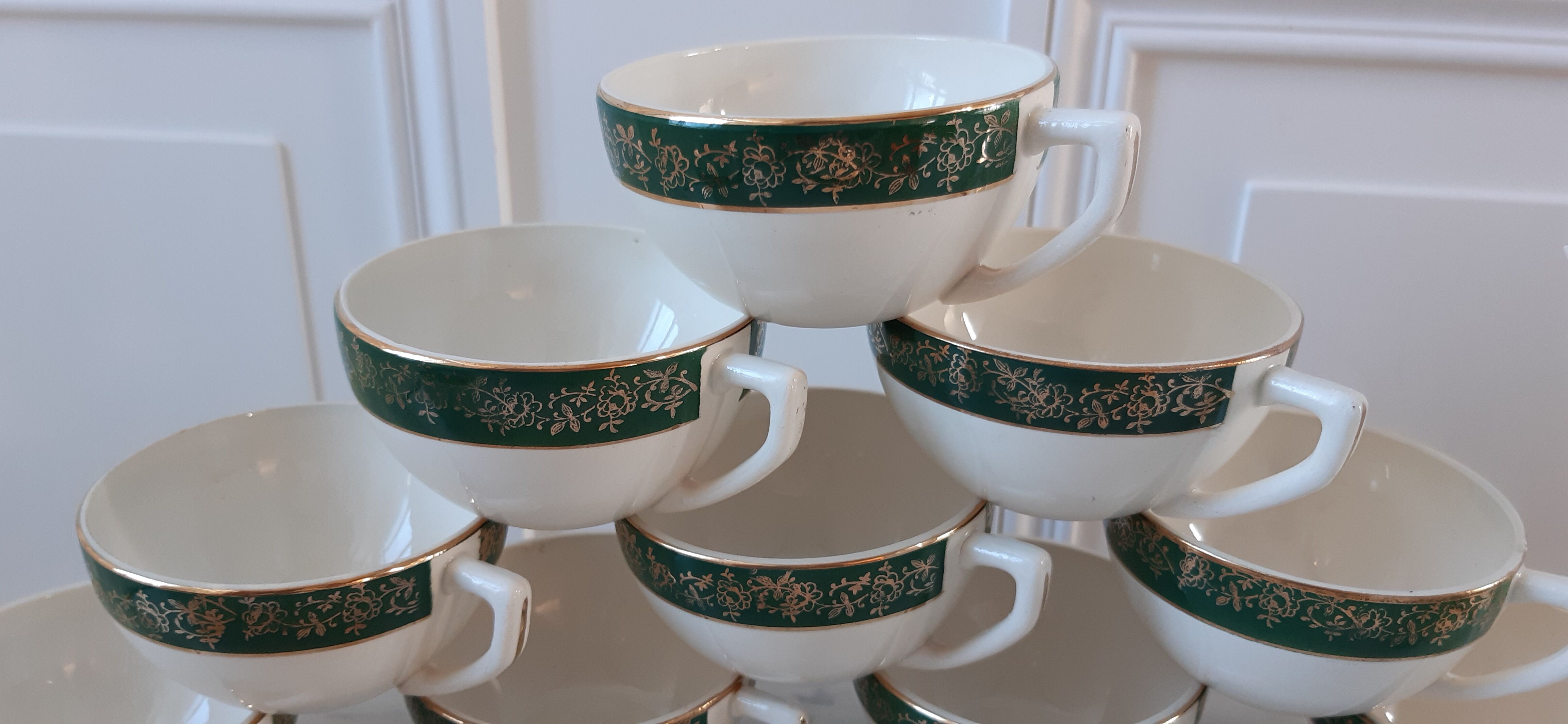 Coffee service Digoin Sarreguemines model Berry 50s