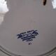 Antique serving dish in Sarreguemines earthenware with old Delft blue decoration.