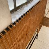 Metal and wicker headhead 50s