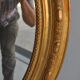 Mirror of style Louis XVI gilded stucco 1880