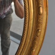 Mirror of style Louis XVI gilded stucco 1880