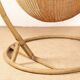 Danish armchair in woven rattan, with its metal stand, Nana Ditzel.