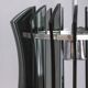 Vintage 1960s chandelier in metal and smoked glass by Veca design