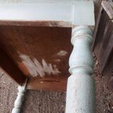 Old patinated table turned wood