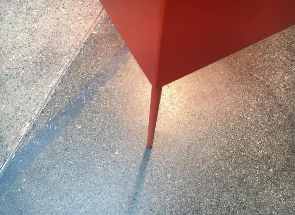 Cube Floor Lamp T-267 Swiss Space Age by Carl Moor for BAG Turgi, 1960s