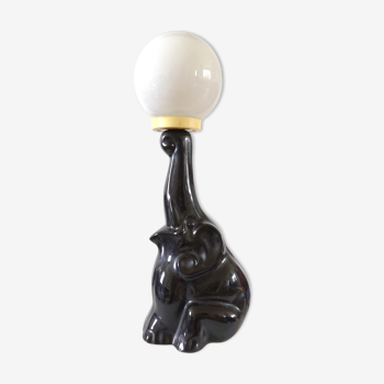 Ceramic elephant lamp design 70s