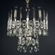 Classic glass chandelier from the mid-century by Gaetano Sciolari, Italy, 1970s.