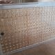 Plexiglas and cannage magazine holder