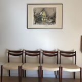 Wooden chairs, Scandinavian style.