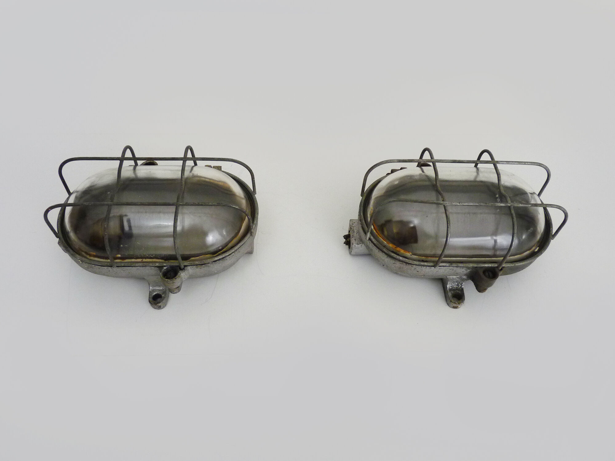 Pair of industrial sconces year 50/60
