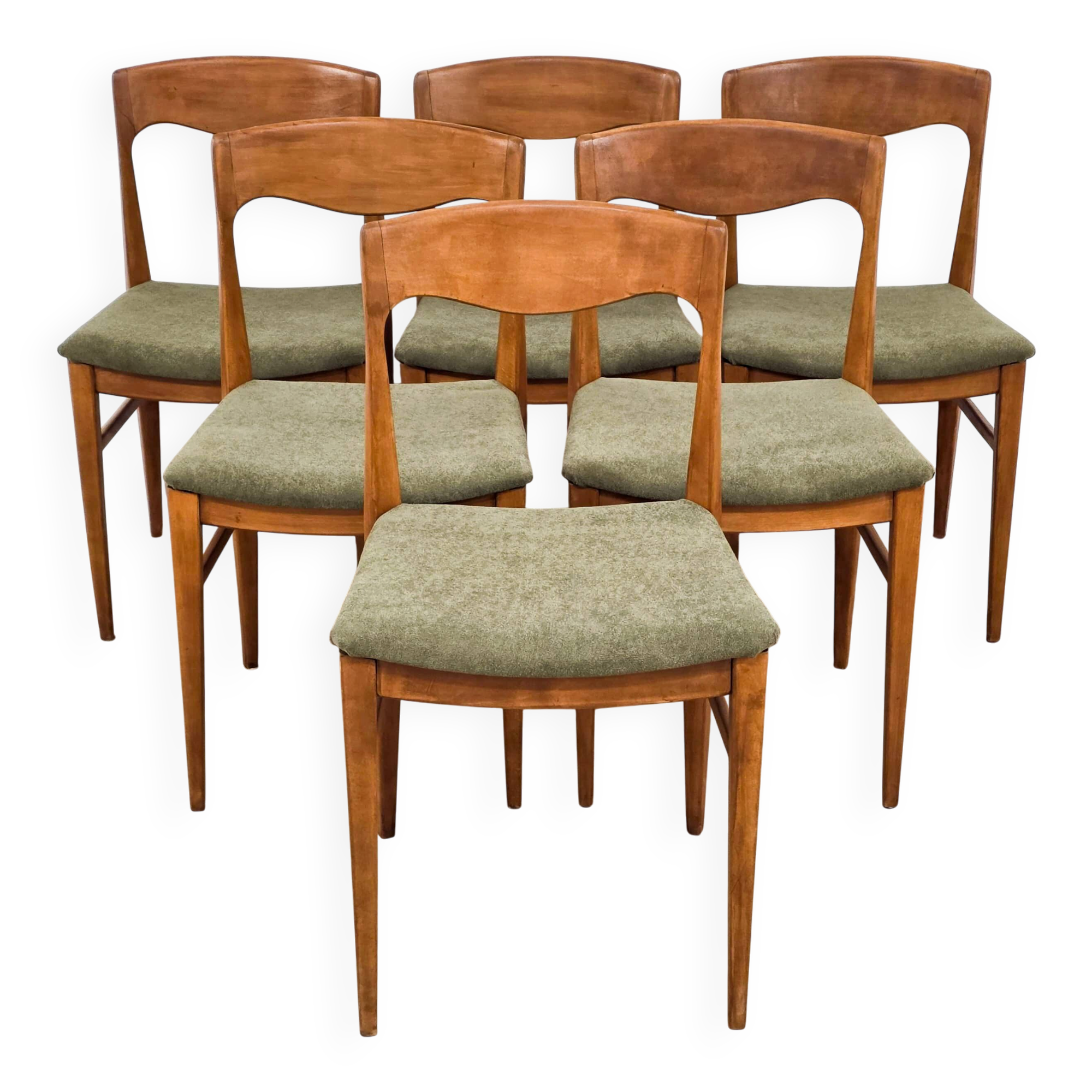 Set of 6 teak chairs by Niels O. Møller – 1960