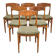 Set of 6 teak chairs by Niels O. Møller – 1960