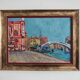 Impressionist painting "Venice", oil on canvas by Olga Milunovic.