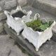 Pair of cast iron planters. Alfred Corneau Charleville around 1900