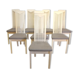 Series of eight chairs