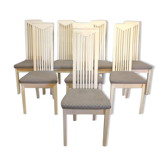 Serie de huit chaises