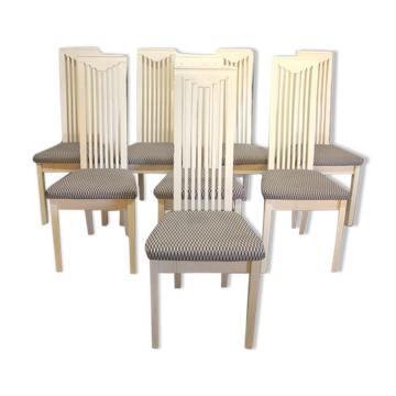 Series of eight chairs