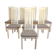 Series of eight chairs