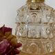 Vintage amber glass globe lamp