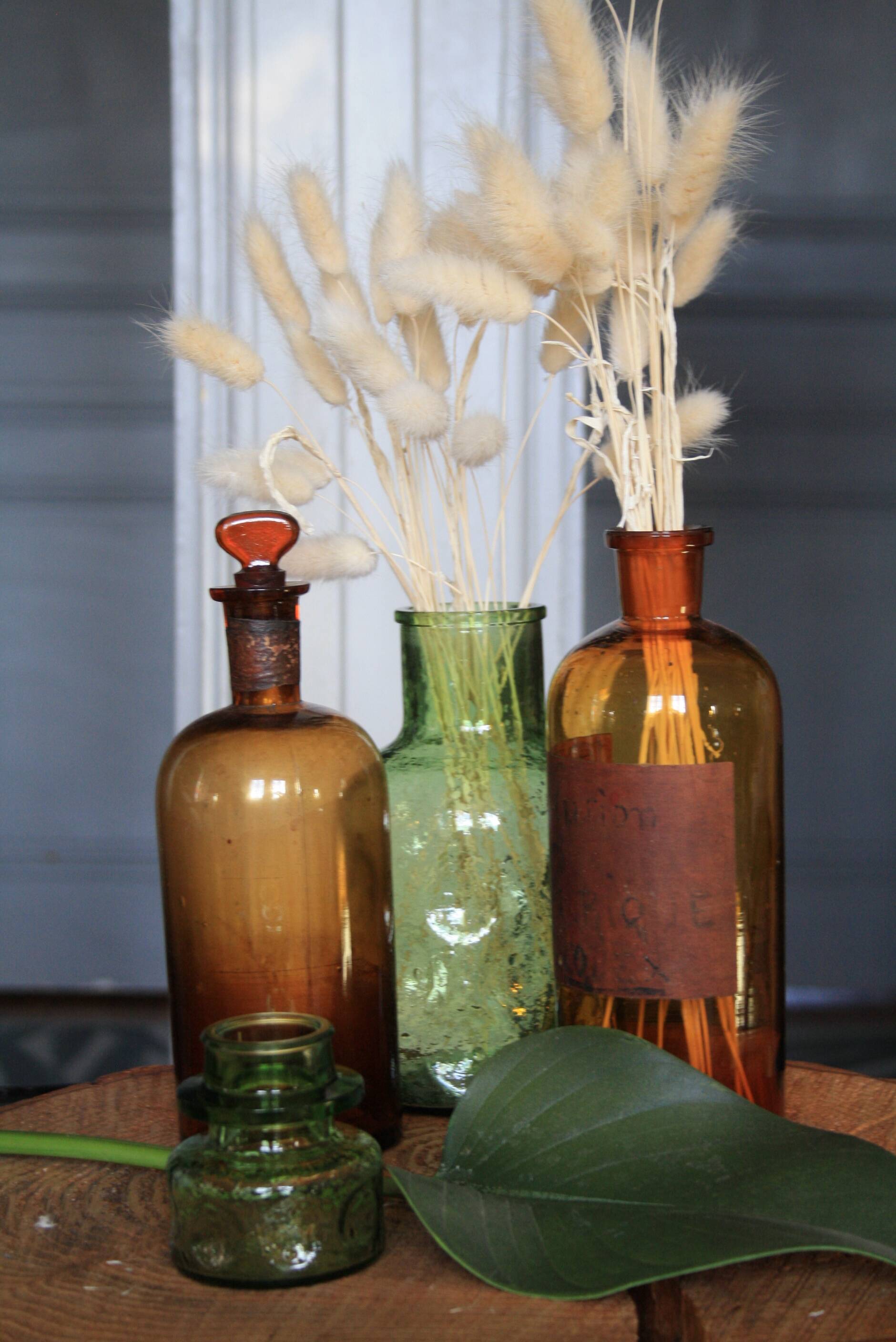 Lot of bottles and carafe