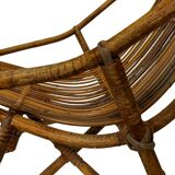 Vintage Rattan Chair Dirk Van Sliedregt Rohe Noordwolde 1960