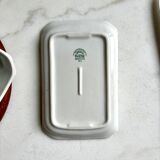 Beurrier Pillivuyt en porcelaine blanche