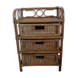 Storage cabinet in wicker